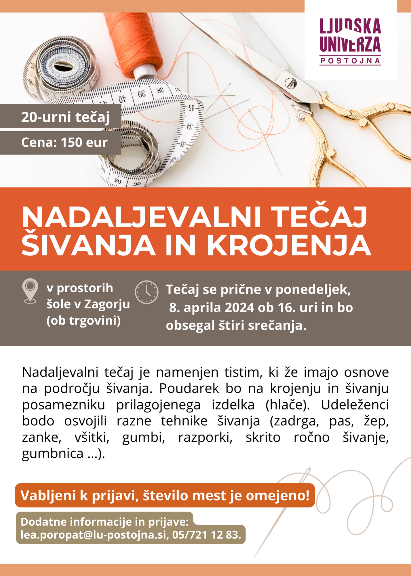 tečaj šivanja in krojenja _ april _ zagorje